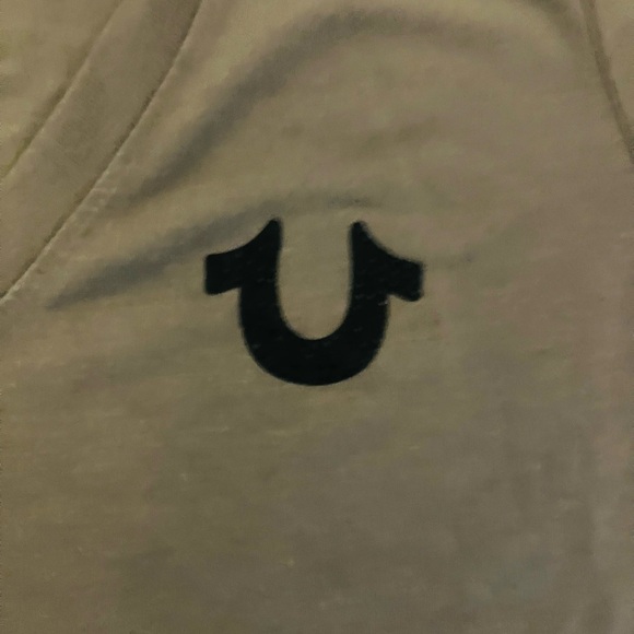 True Religion Olive V-Neck Tee - Picture 4 of 4